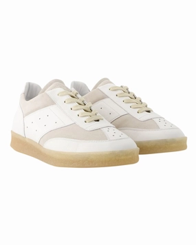 natural leather shoe quality spring running 6 Court Sneakers - MM6 Maison Margiela - Leather - White