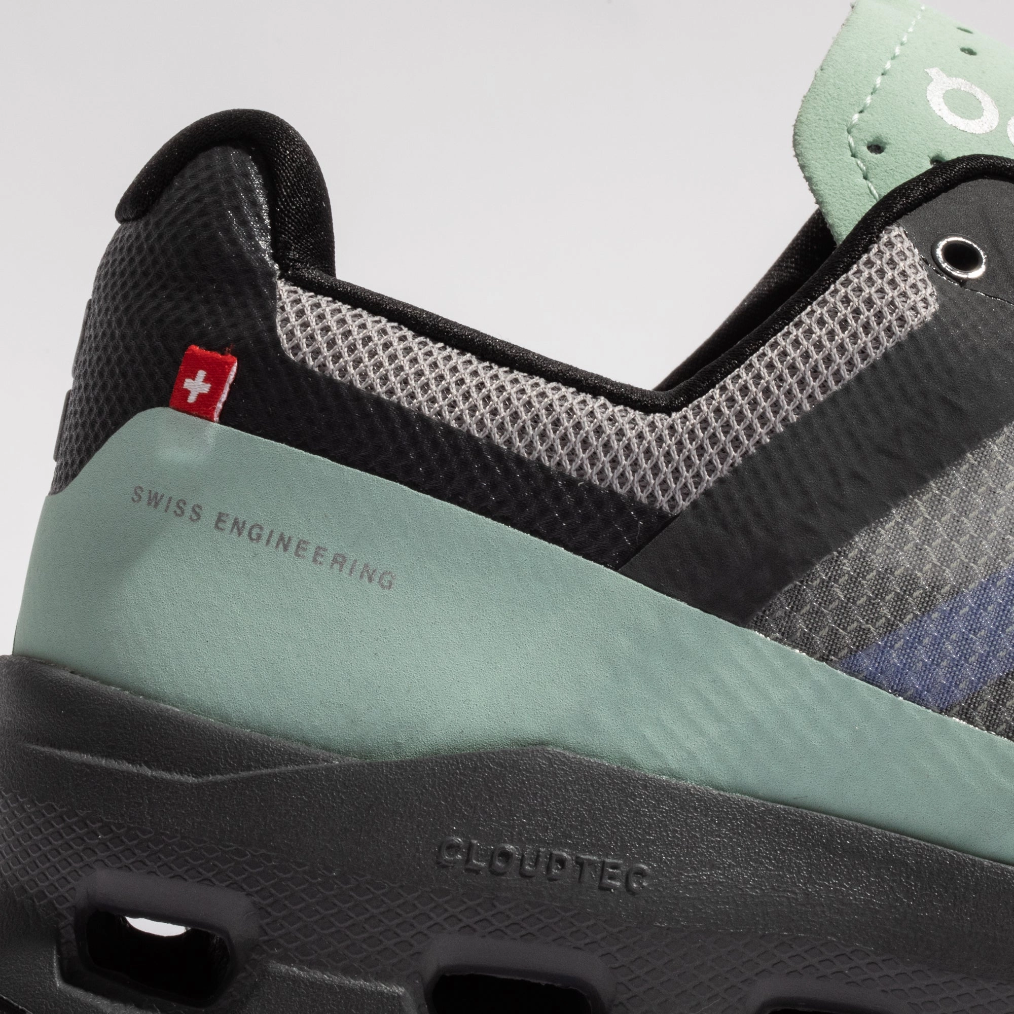 On Running Mens Cloudvista Shoes 'Alloy' Padded Ankle