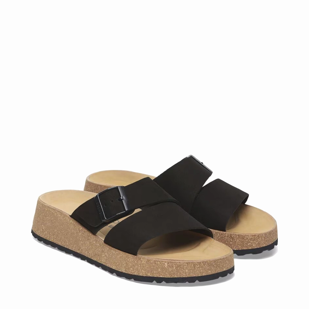Birkenstock Women's Almina Slide Sandal in Black Summer Vibe Comfortable And Versatile