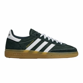 Adidas Handball Spezial SR Dark Green/Cloud White/Gum 3  JP7067 Men's soft - surface running shoes stretchy - straps