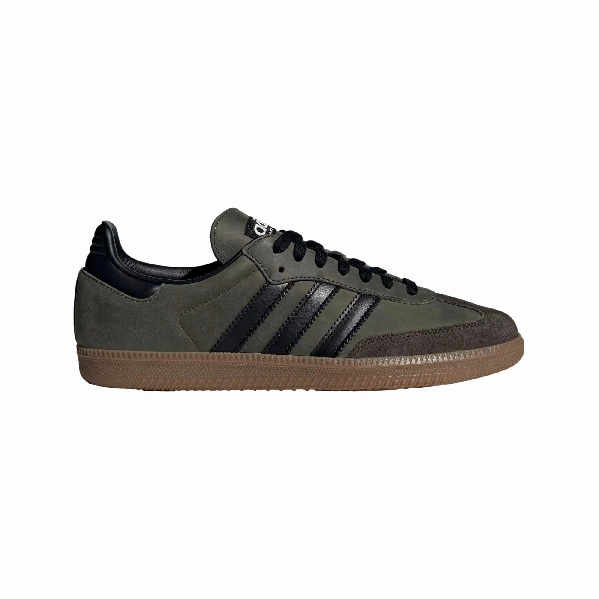 Adidas Samba OG Green/Core Black/Brown Desert  IE9163 Men's running with a whistle