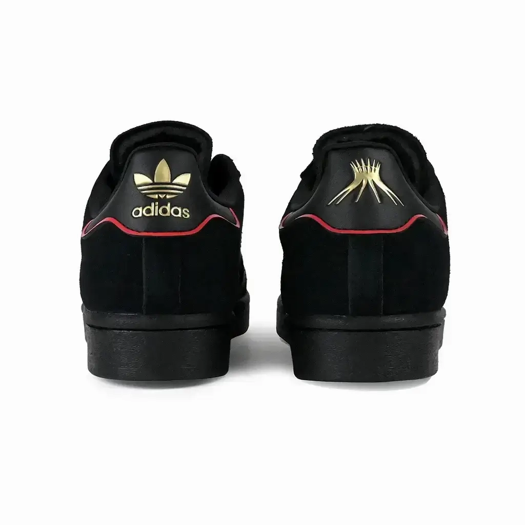 Adidas Skateboarding x Felipe Gustavo Superstar ADV Shoe running in a volleyball court area shoes