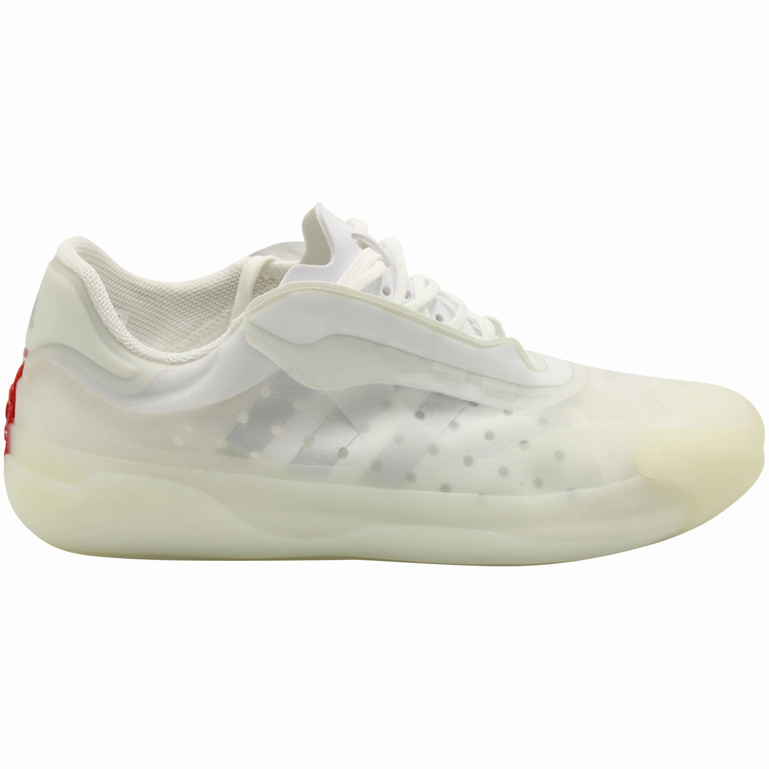Adidas x Prada Luna Rossa 21 Sneakers in White Synthetic Heel lock