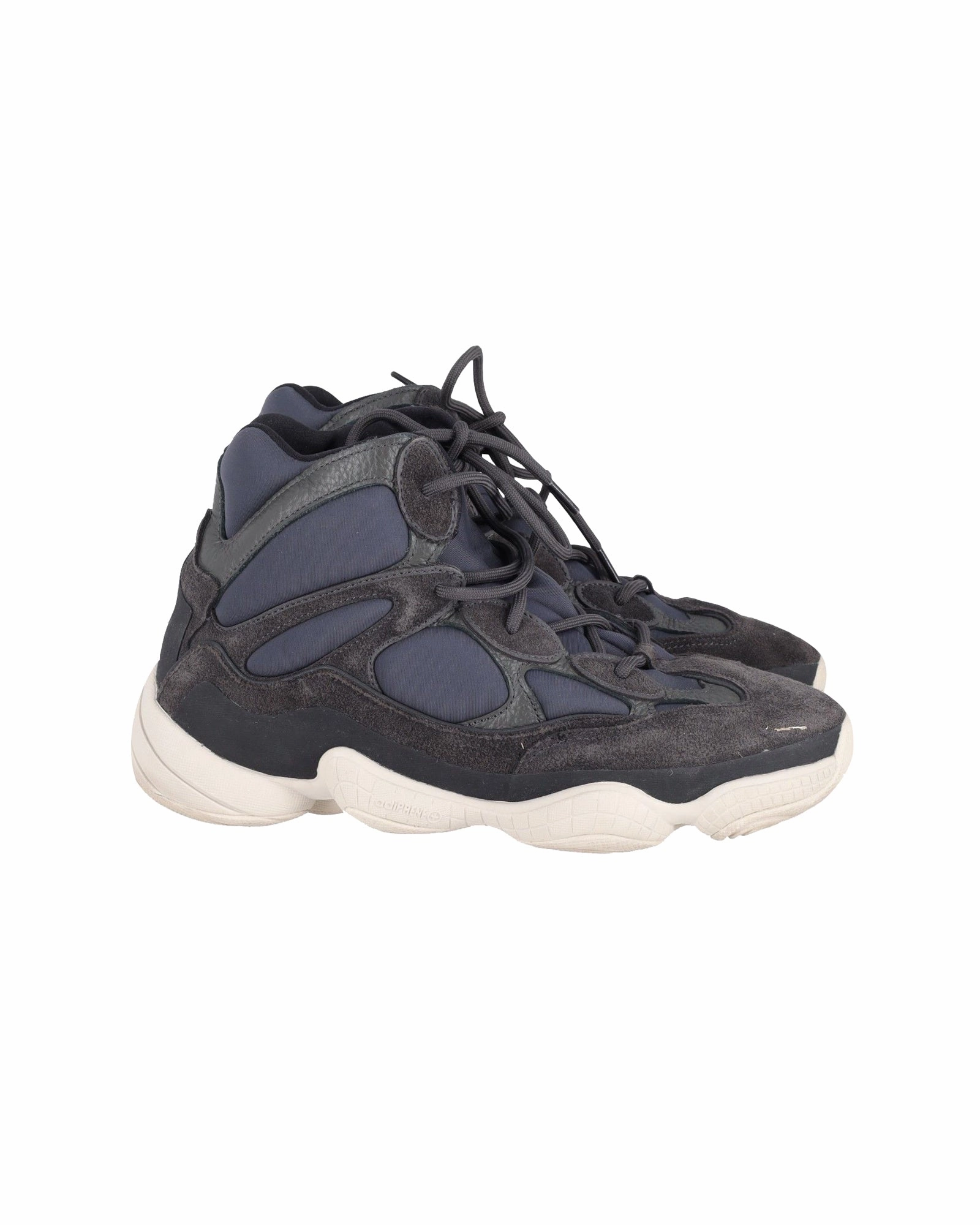 Adidas Yeezy 500 High Slate Sneakers in Navy Blue Synthetic sand