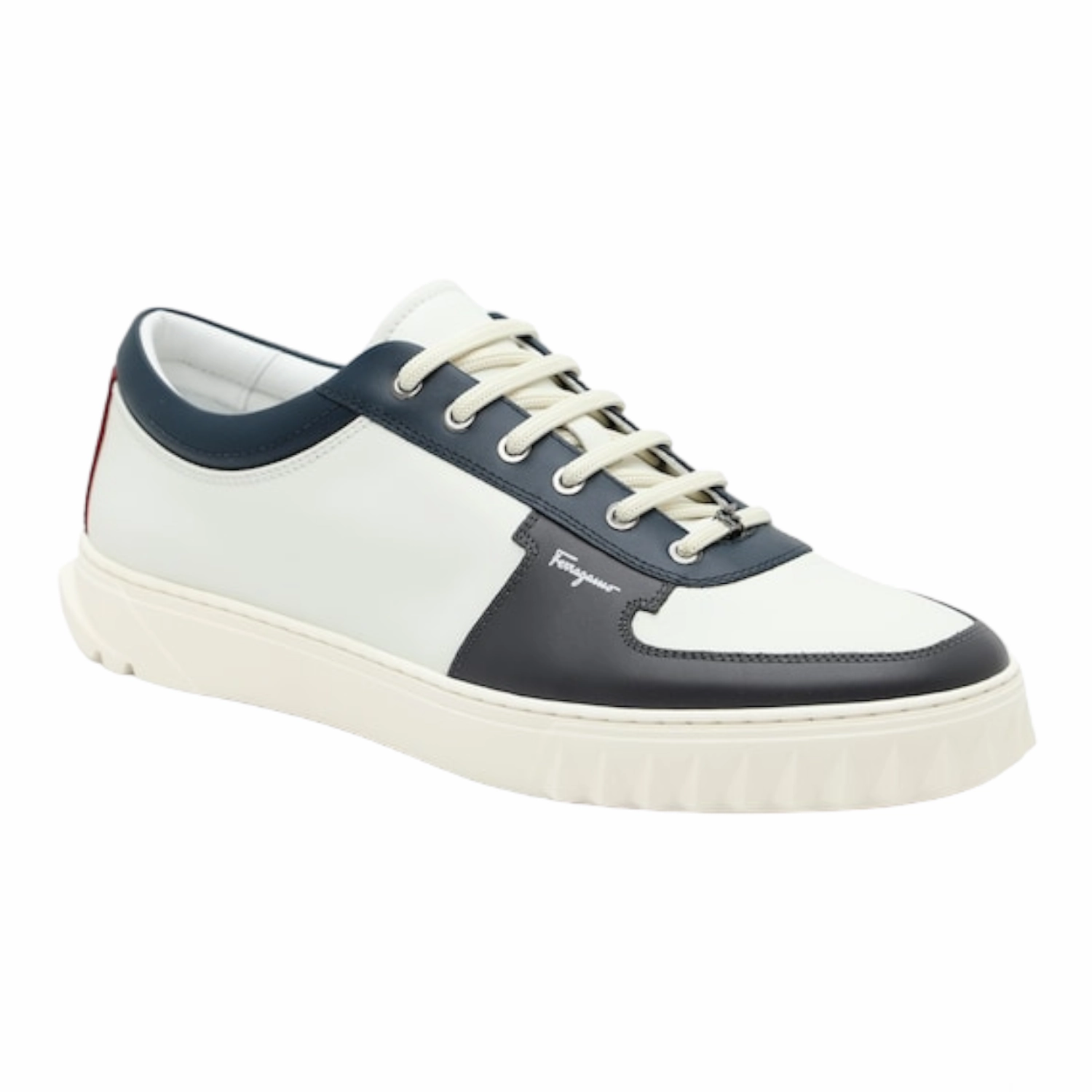 Comfort Wrap anti - microbial coating shoes SALVATORE FERRAGAMO Scuby Men's 727804 White Sneaker
