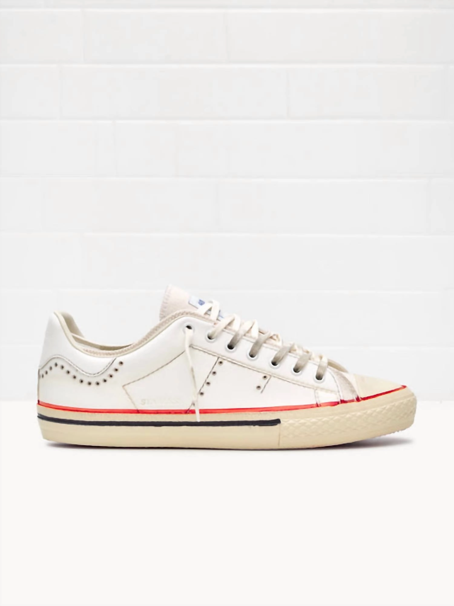 natural materials track athletes' shoes Men's Starless Low Moma Art Sneakers In White Canvas White