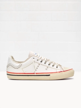 Men's Starless Low Moma Art Sneakers In White Canvas White adult functionality