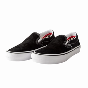 Vans - Skate Slip-On (Black/White) True to size Comfortable Foot Flexibility