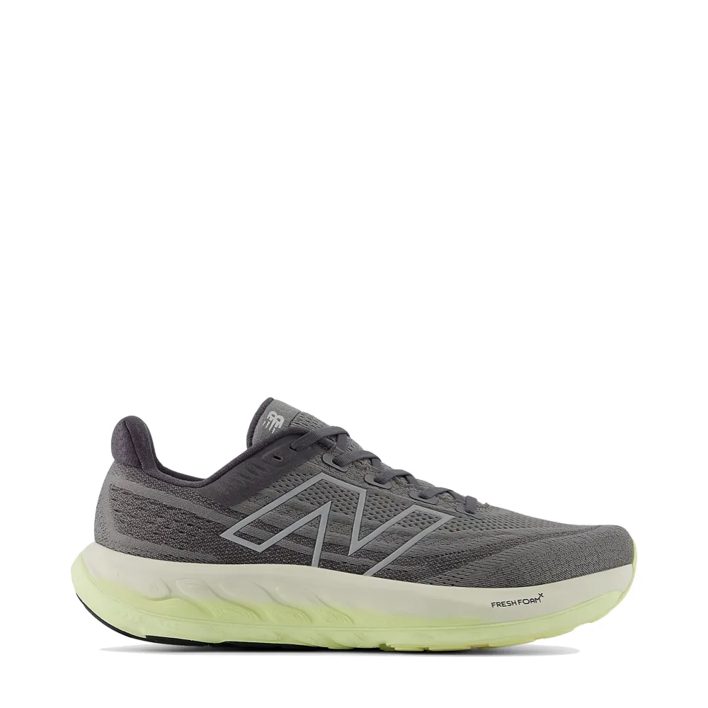 Nubuck New Balance Men's Fresh Foam X Vongo v6 Sneaker in Harbor Grey with Limelight and Silver Metallic