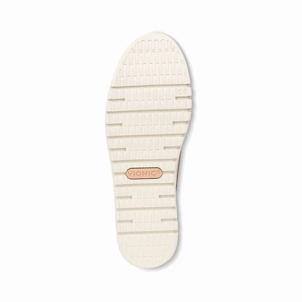 Client Dinner Vionic Women's Uptown Smooth Leather Loafer in Camel