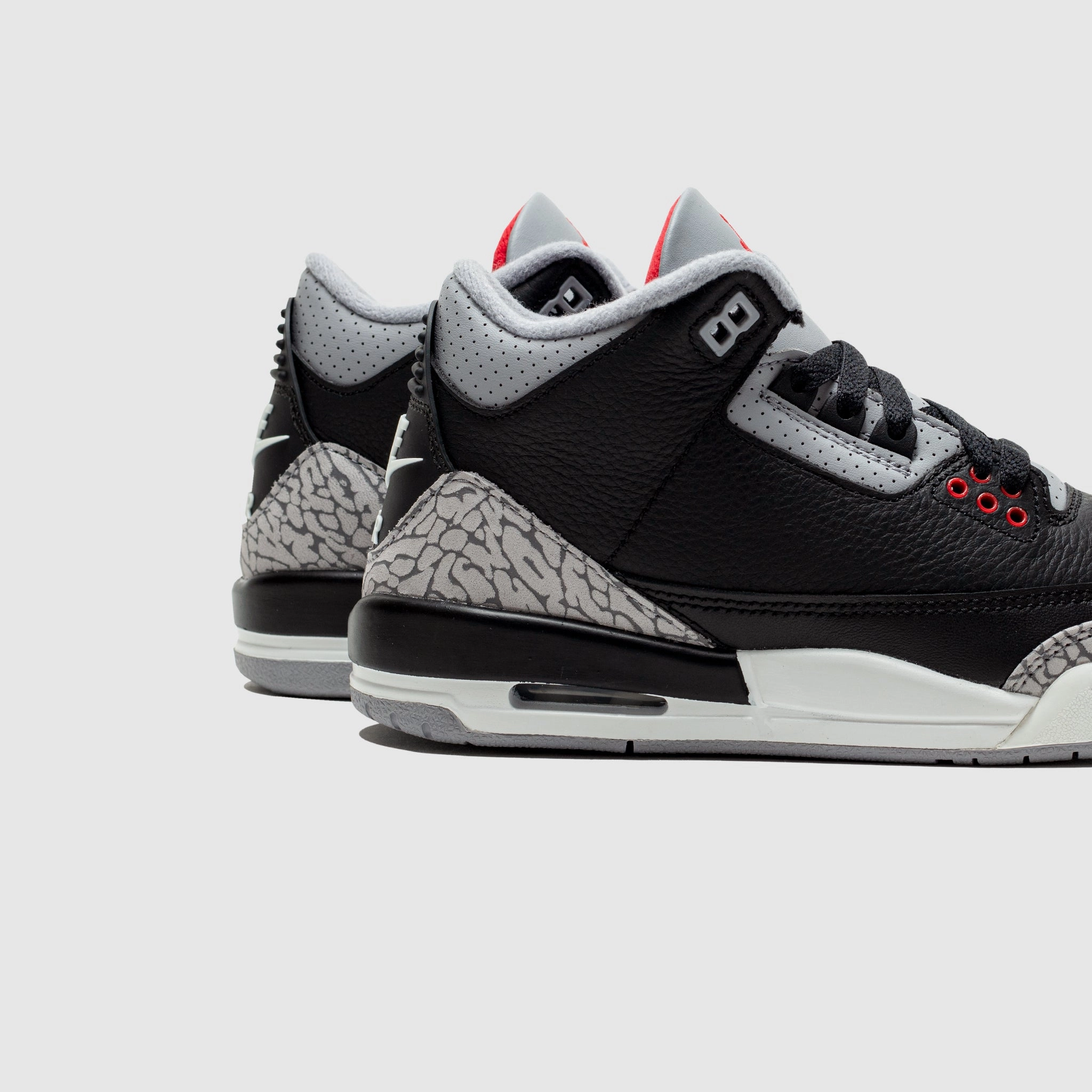 Stitch Down Technique AIR JORDAN 3 RETRO (GS) "BLACK CEMENT REIMAGINED"