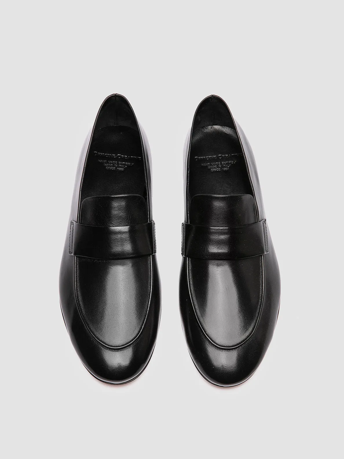 AIRTO 001 - Black Leather Penny Loafers All Week Use