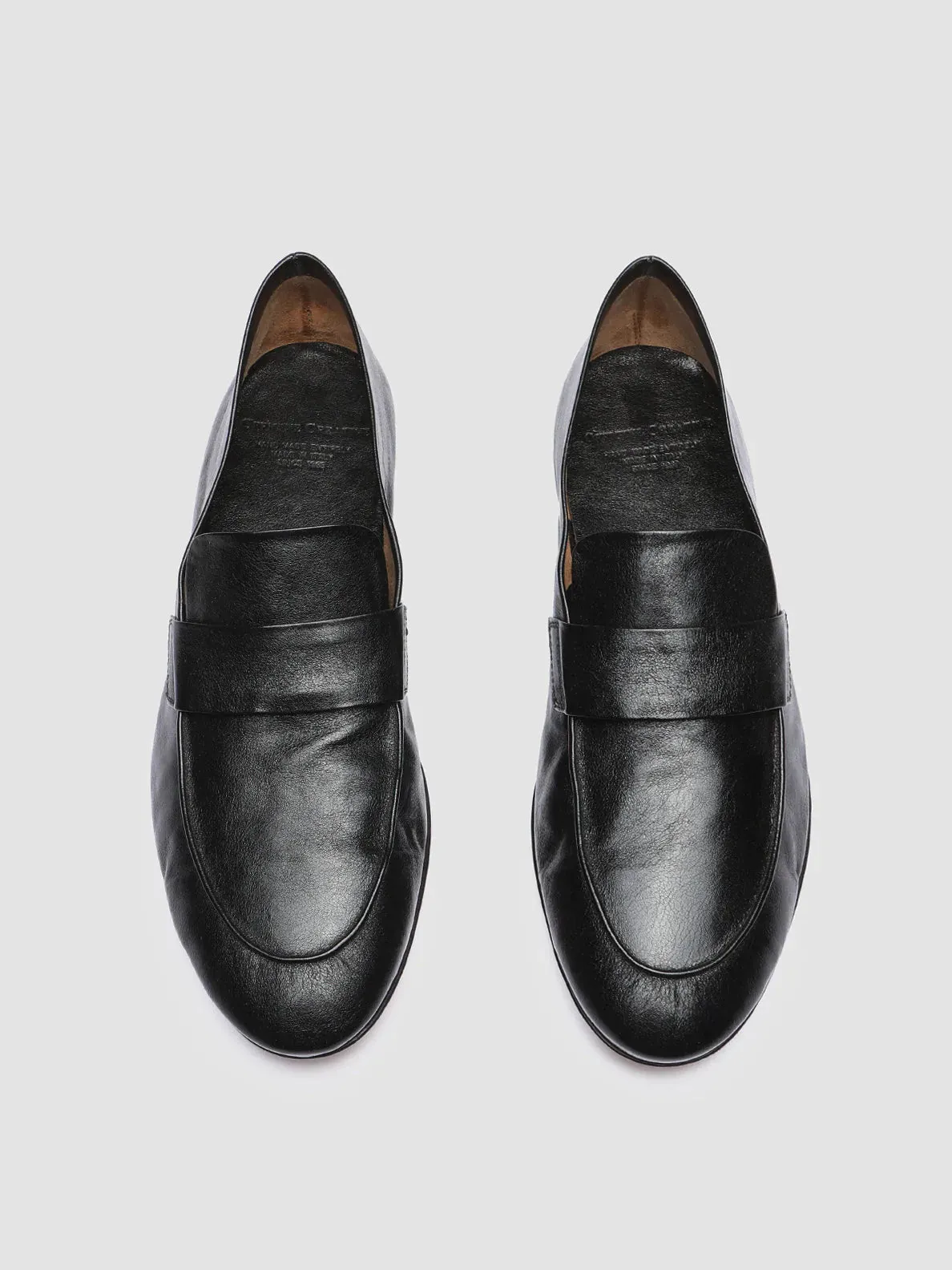 AIRTO 001 - Black Leather Penny Loafers Motion Friendly Non Stop