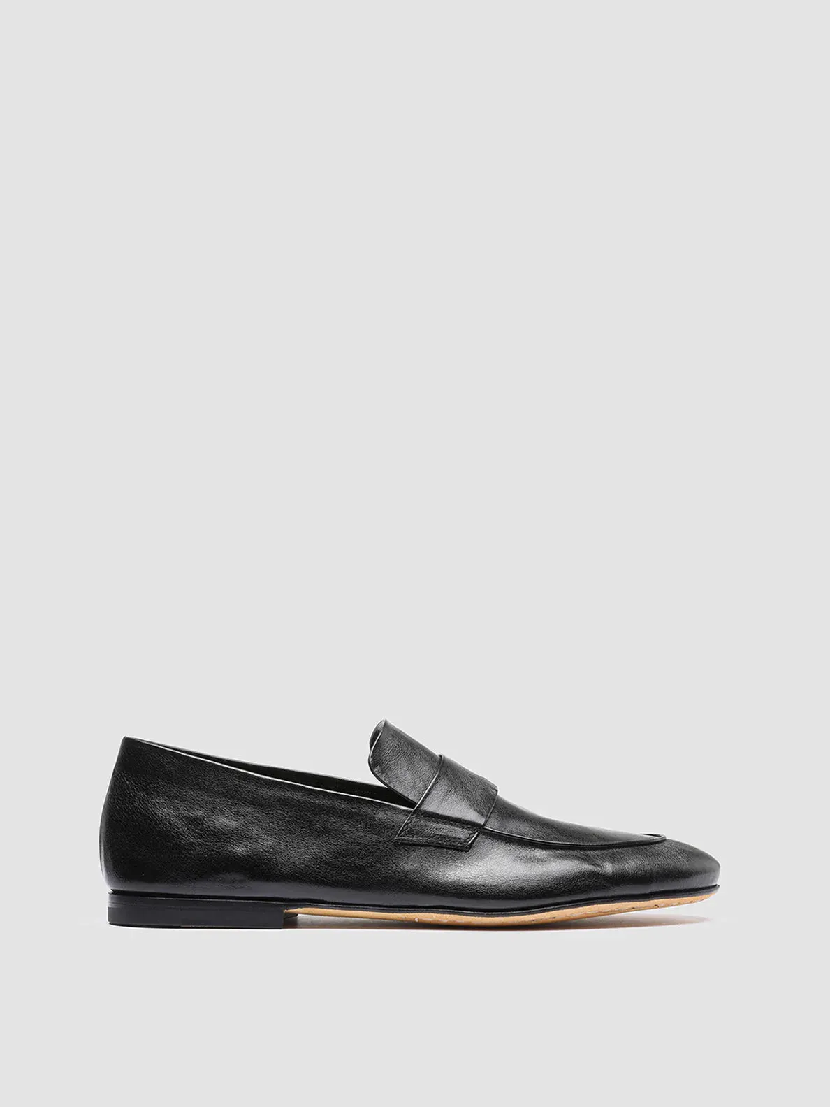 AIRTO 001 - Black Leather Penny Loafers Weekly Commute