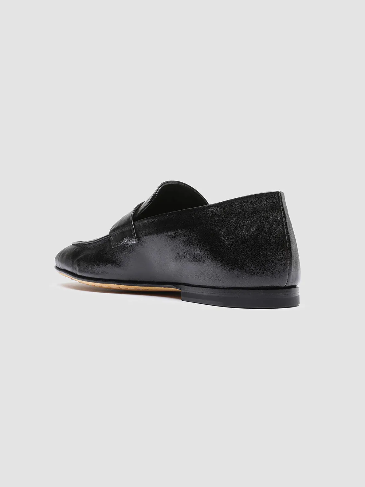 AIRTO 001 - Black Leather Penny Loafers Neutral palette Romantic Fit