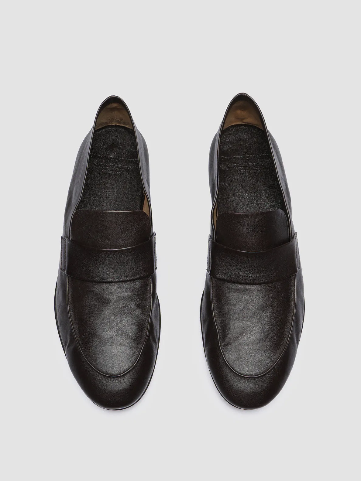 Shift Duty AIRTO 001 - Dark Brown Leather Penny Loafers