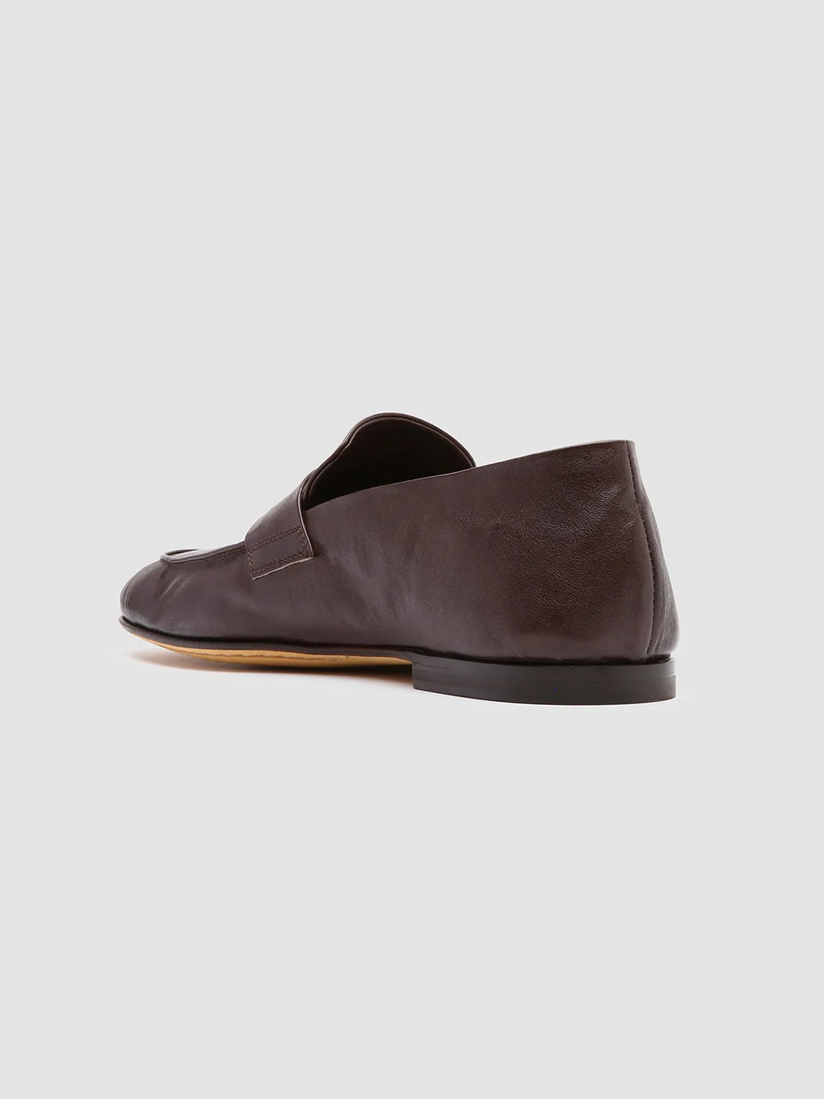 AIRTO 001 - Dark Brown Leather Penny Loafers Luxury Look