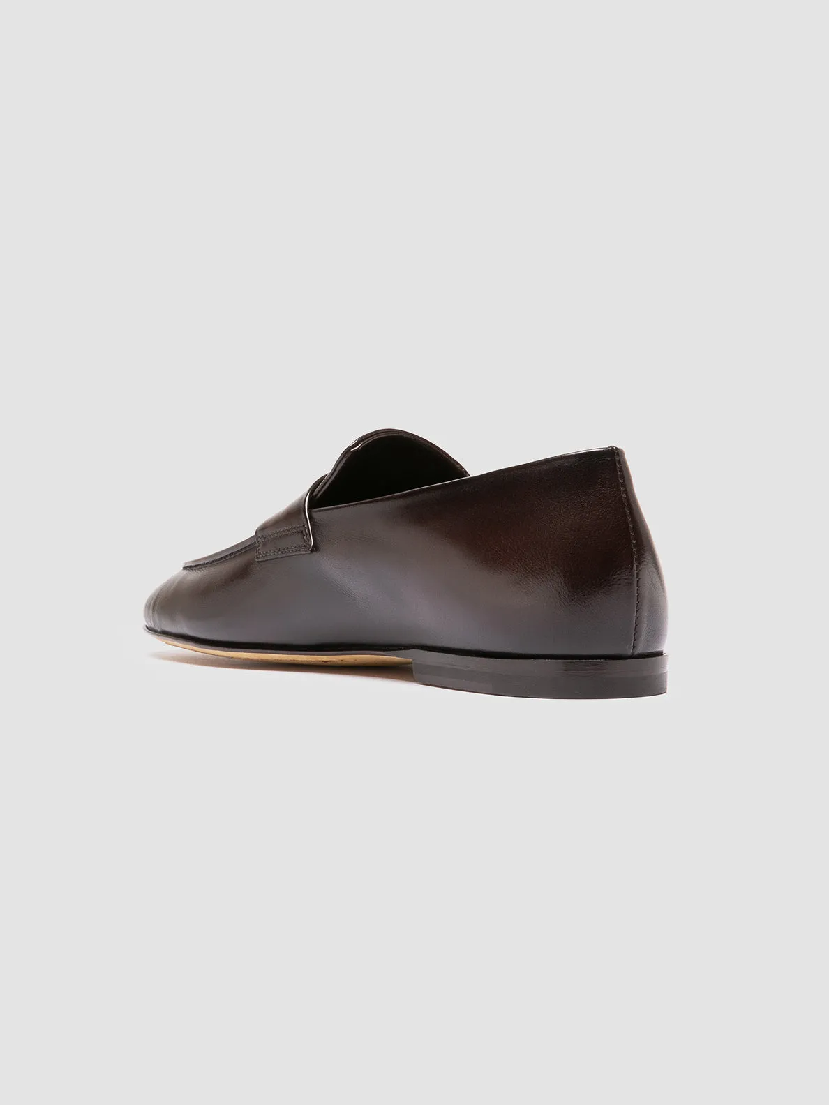 Essential Edge Designer Label AIRTO 001 - Dark Brown Leather Penny Loafers