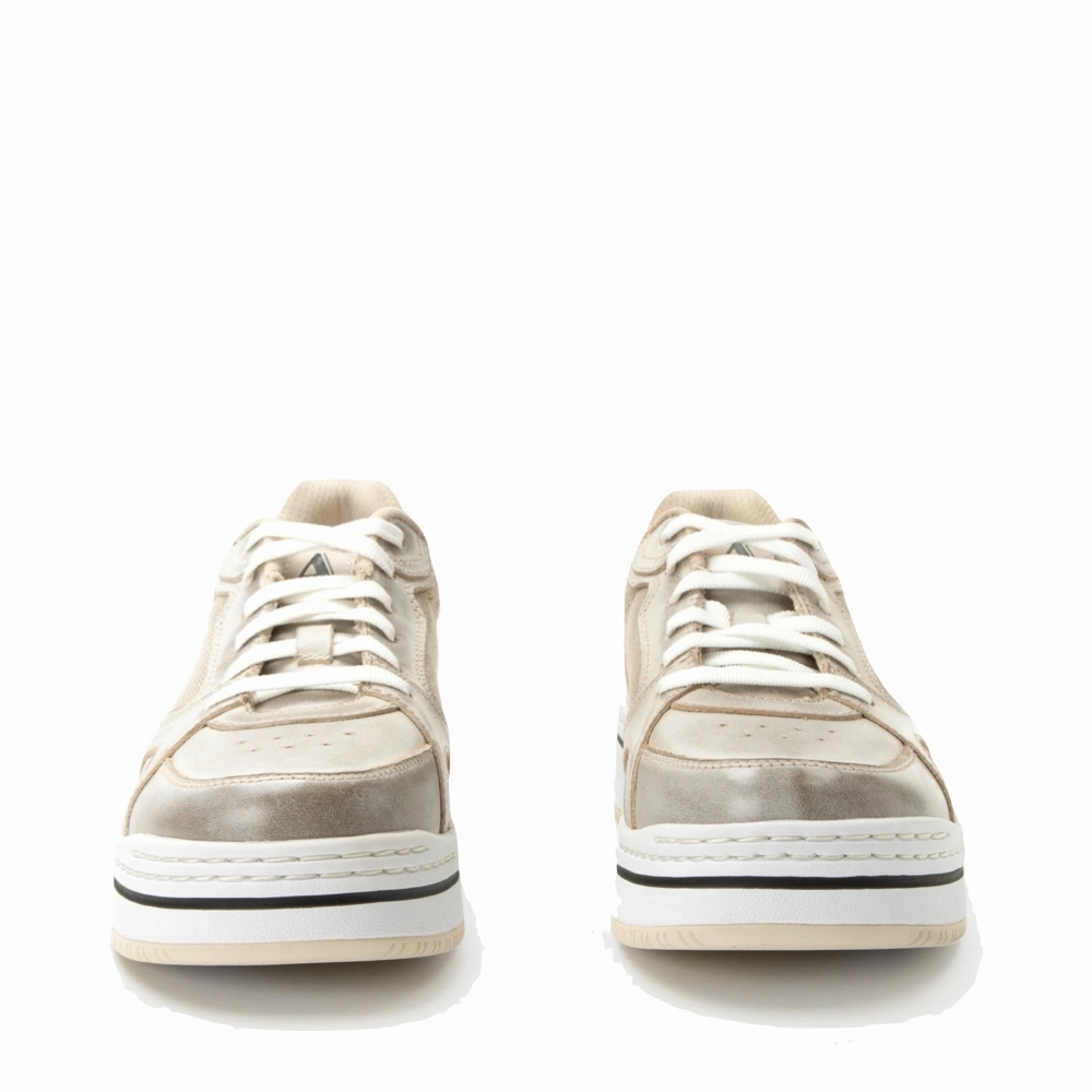 Concert Fit Smart Casual Alegria Women's Alyster Platform Sneaker in Cream