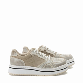 Alegria Women's Alyster Platform Sneaker in Cream Holiday Outfit