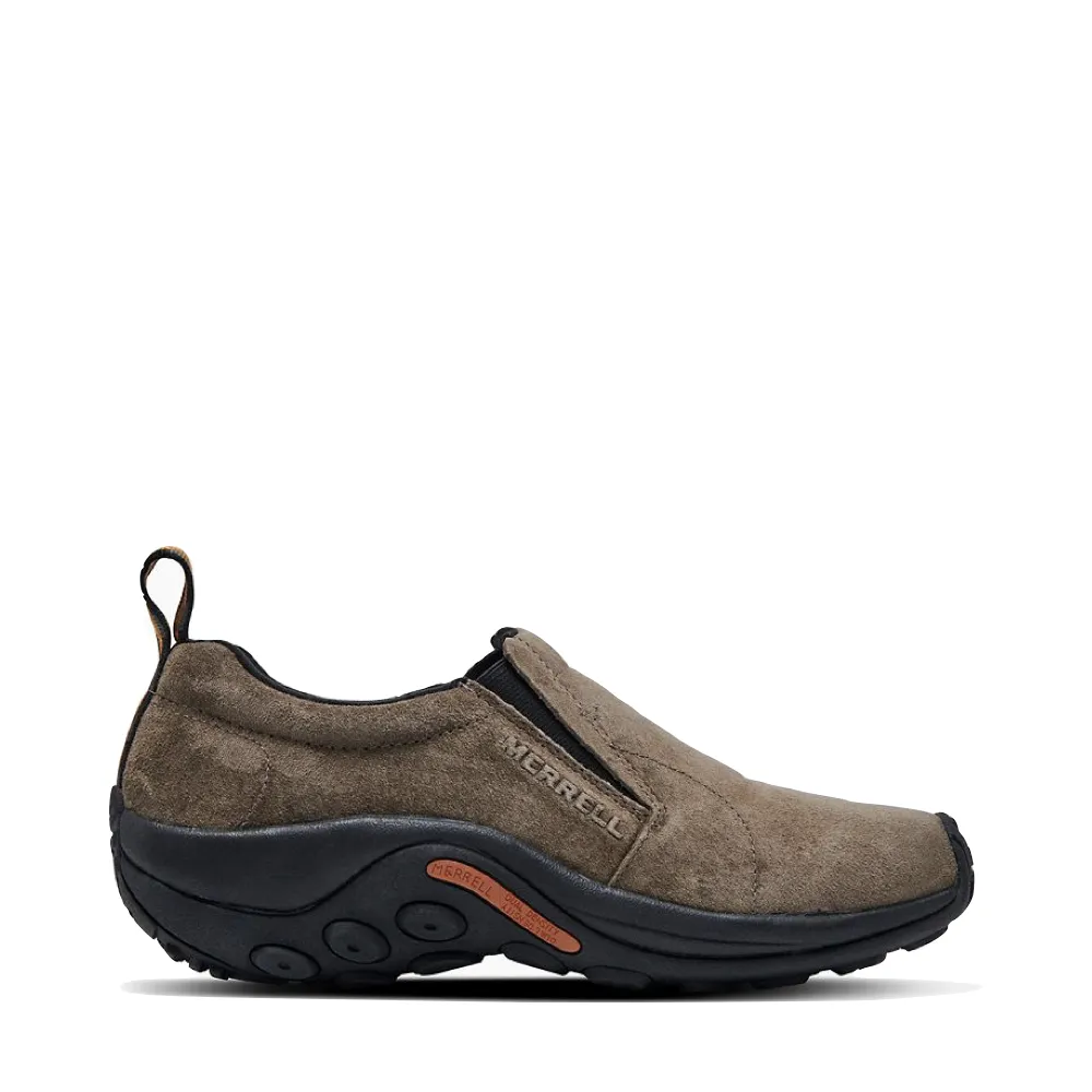 Modern Street Fashionable Look Merrell Men's Jungle Moc Pigskin Nubuck Slip On WIDE WIDTH in Gunsmoke