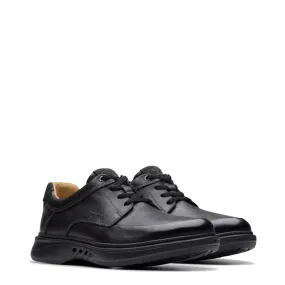 Clarks Men's Un Briley Leather Lace Shoe in Black Lift Help