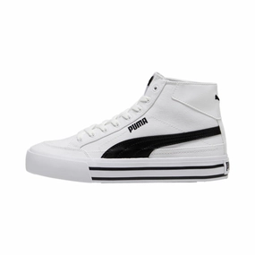 Puma Court Classic Vulc Mid Puma White / Puma Black  397265-02 Men's Flexible running in an iconic bridge area shoes