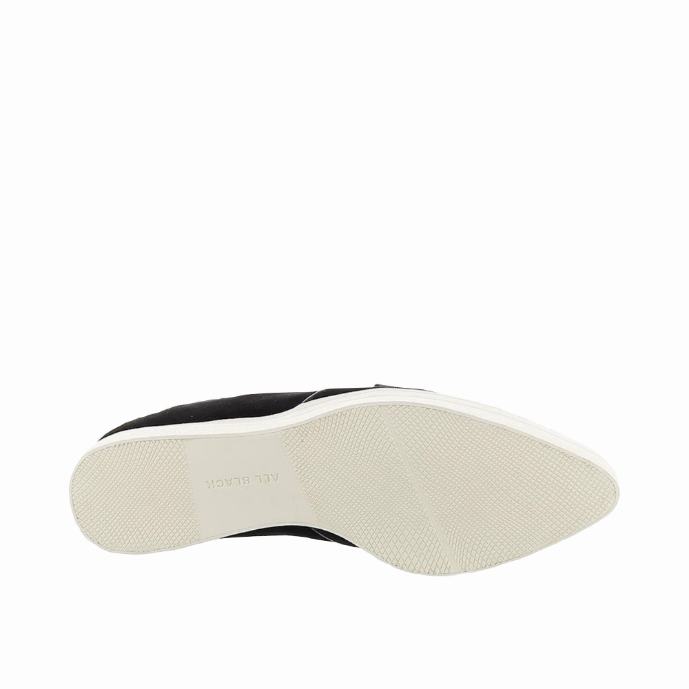 All Black Women's Tux Suede Slip On in Black Cushion Feel