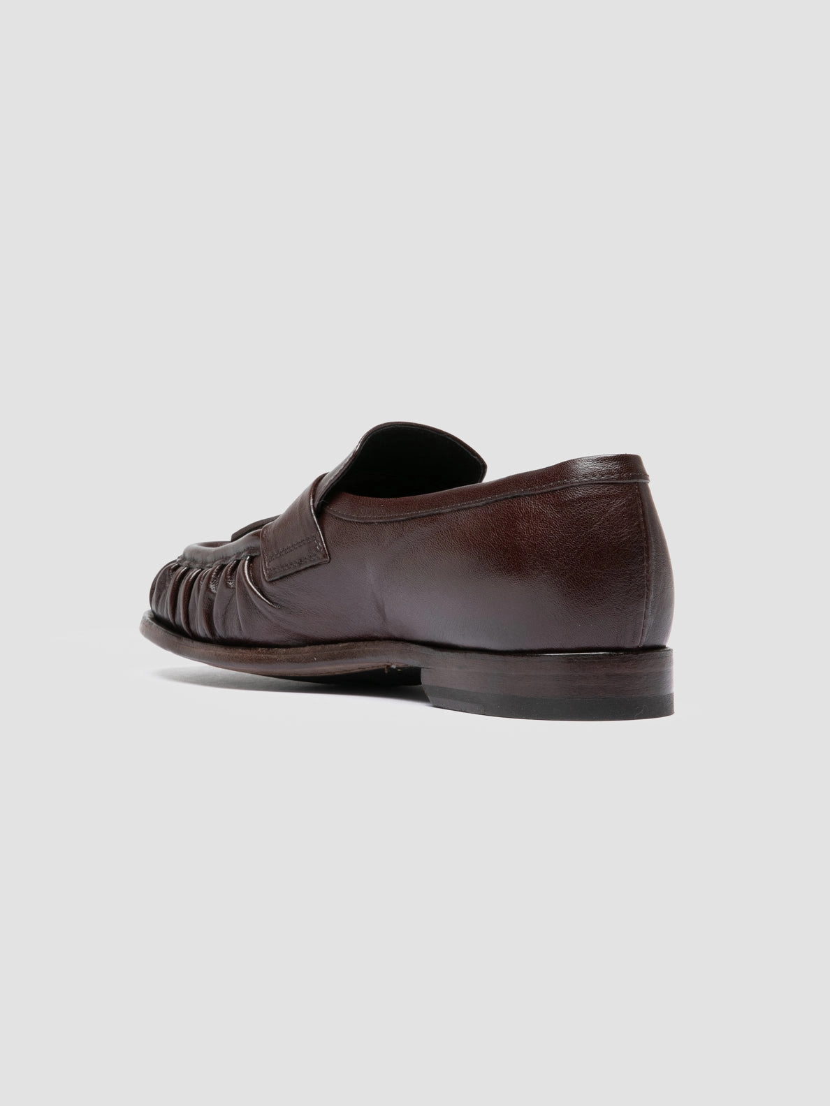 SOLITUDE 108 - Dark Brown Leather Tassel Loafers Slip On Style Subtle Presence