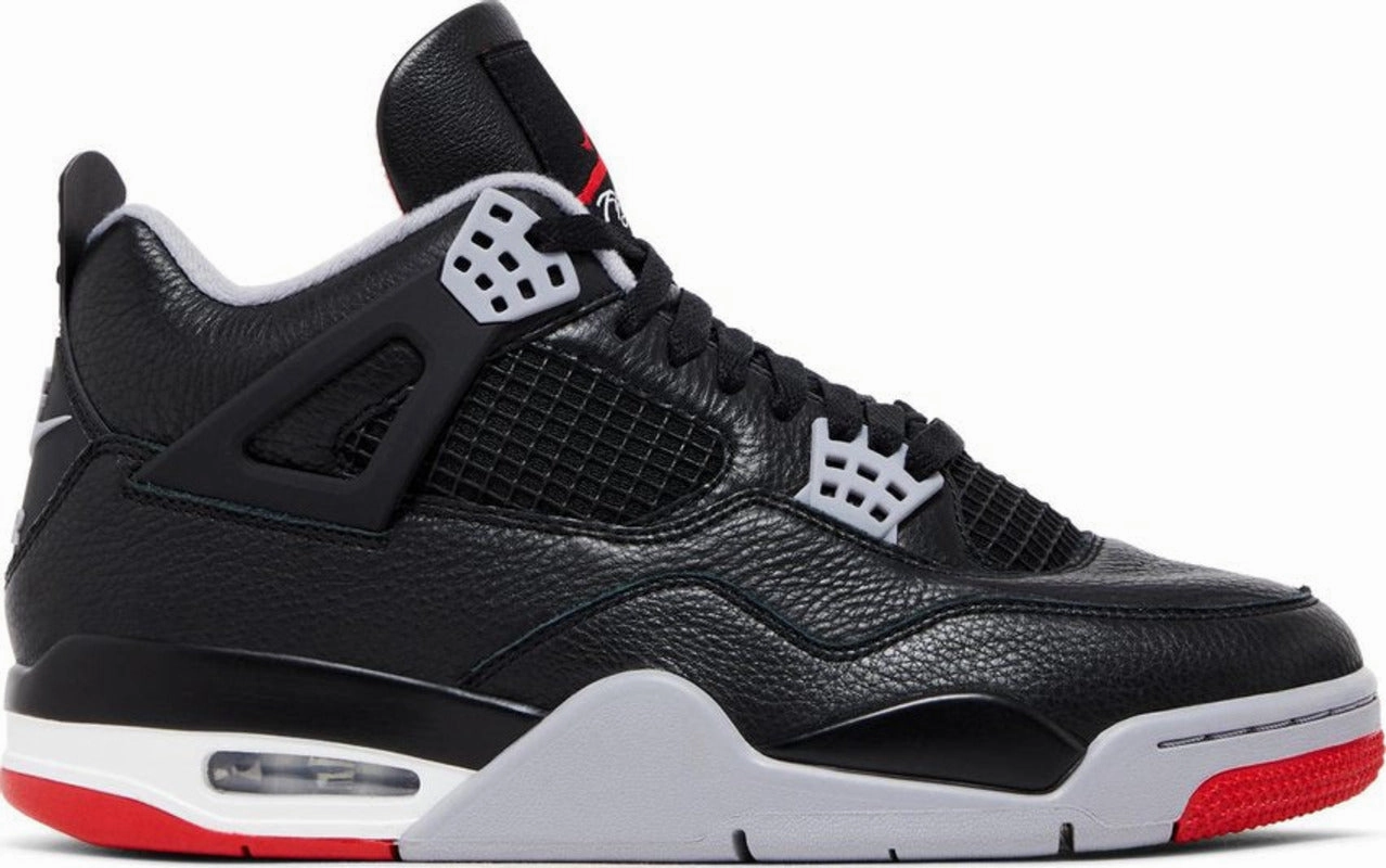 traction - grip shoes lightweight pants Jordan 4 Retro Bred Reimagined