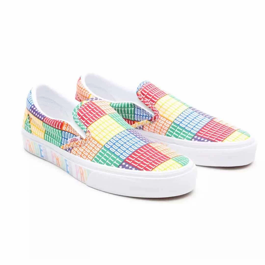 Every Season Vans - Unisex Pride Classic Slip On Shoes (33TB3WJ)