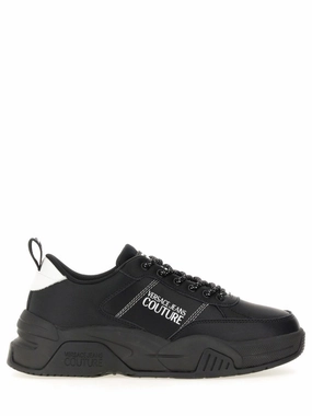 Chunky Black Sneakers With Prominent Logo And Laces Proven result
