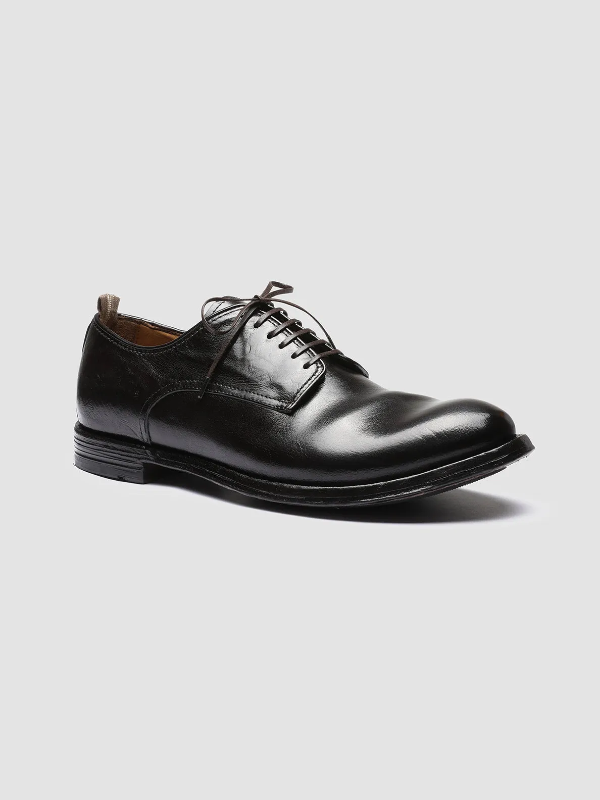 Anti Odor Work Attire ANATOMIA 012 - Dark Brown Leather Derby Shoes