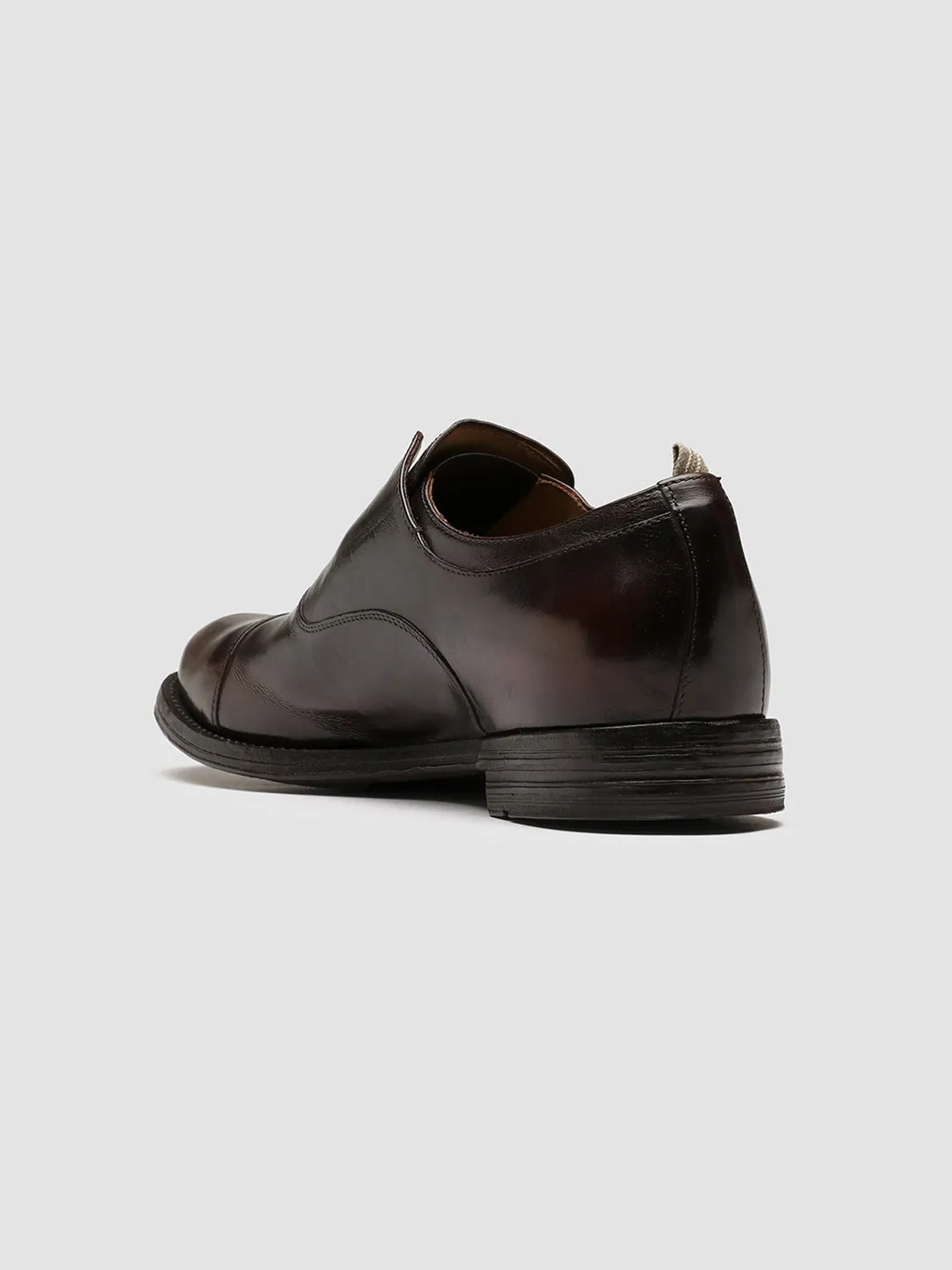 ANATOMIA 015 - Brown Leather Oxford Shoes Sharp Detailing Polish Touch