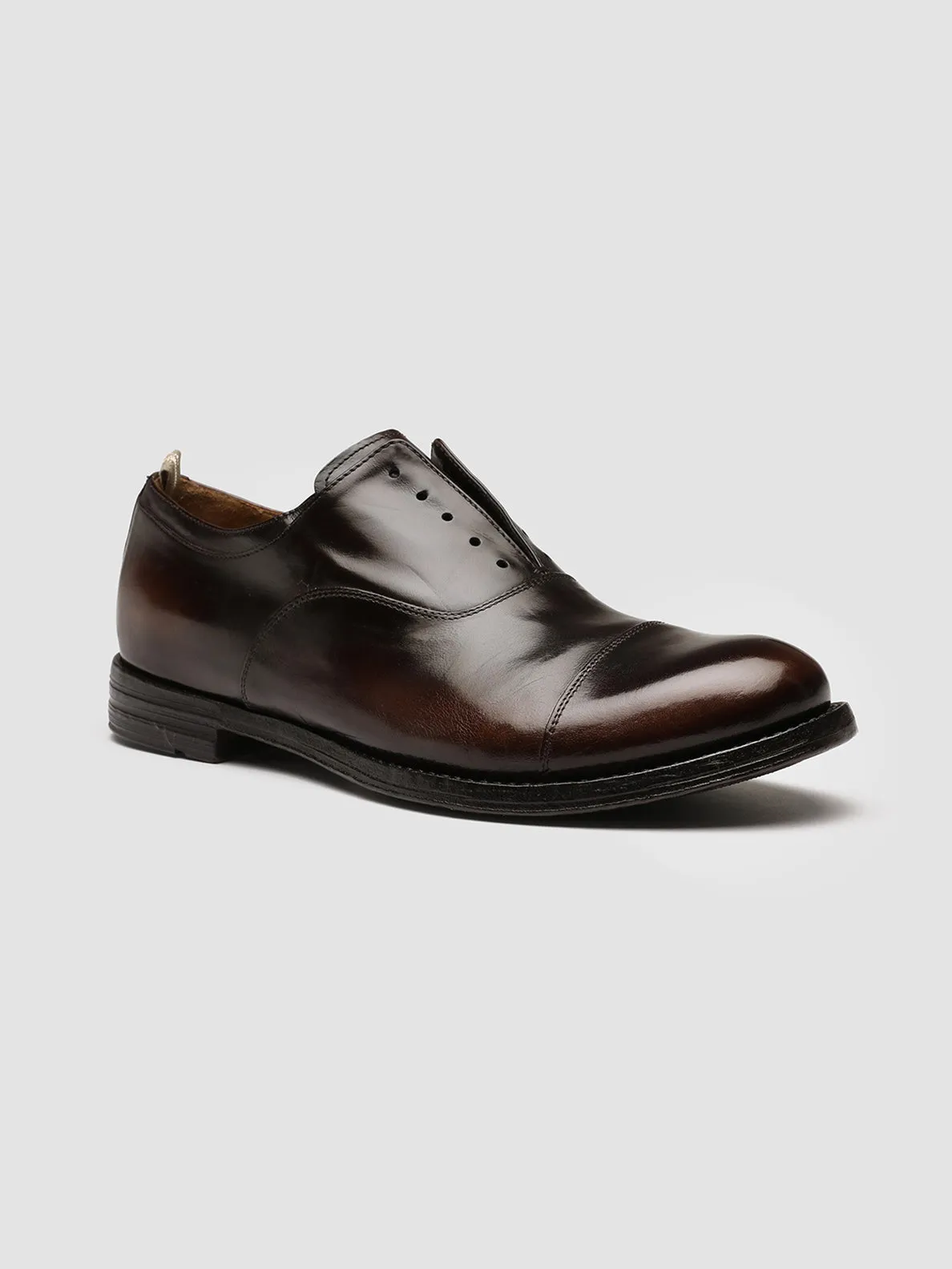 ANATOMIA 015 - Brown Leather Oxford Shoes Comfort Grip Occasion Sharp