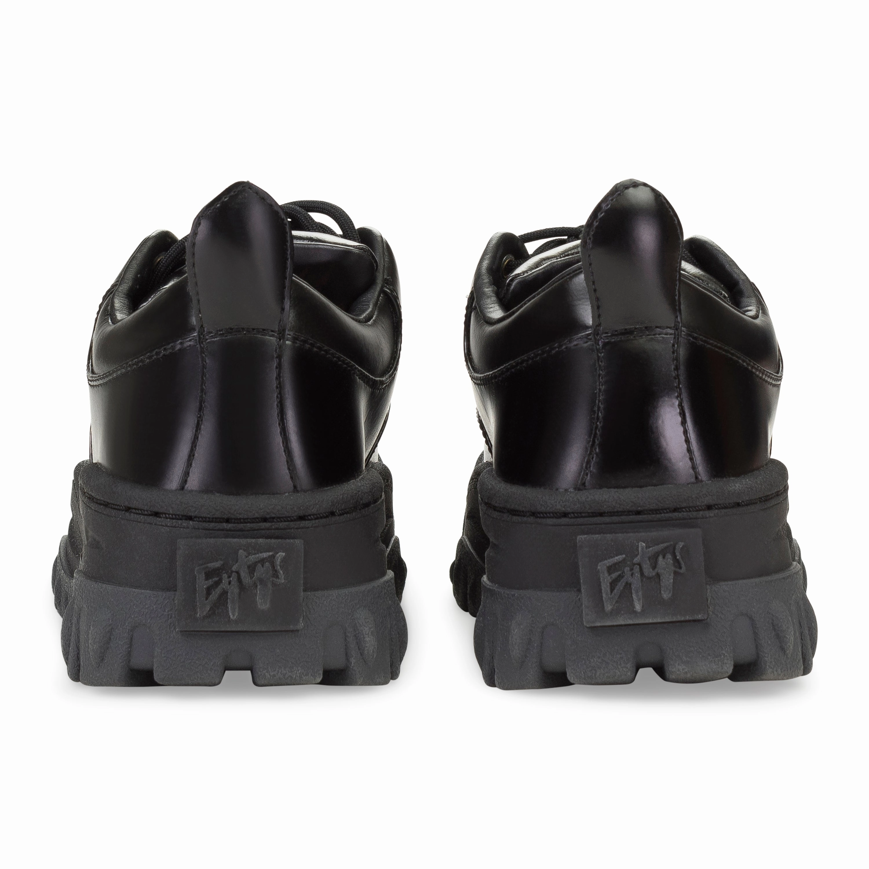 for kids ANGEL LEATHER BLACK SNEAKERS