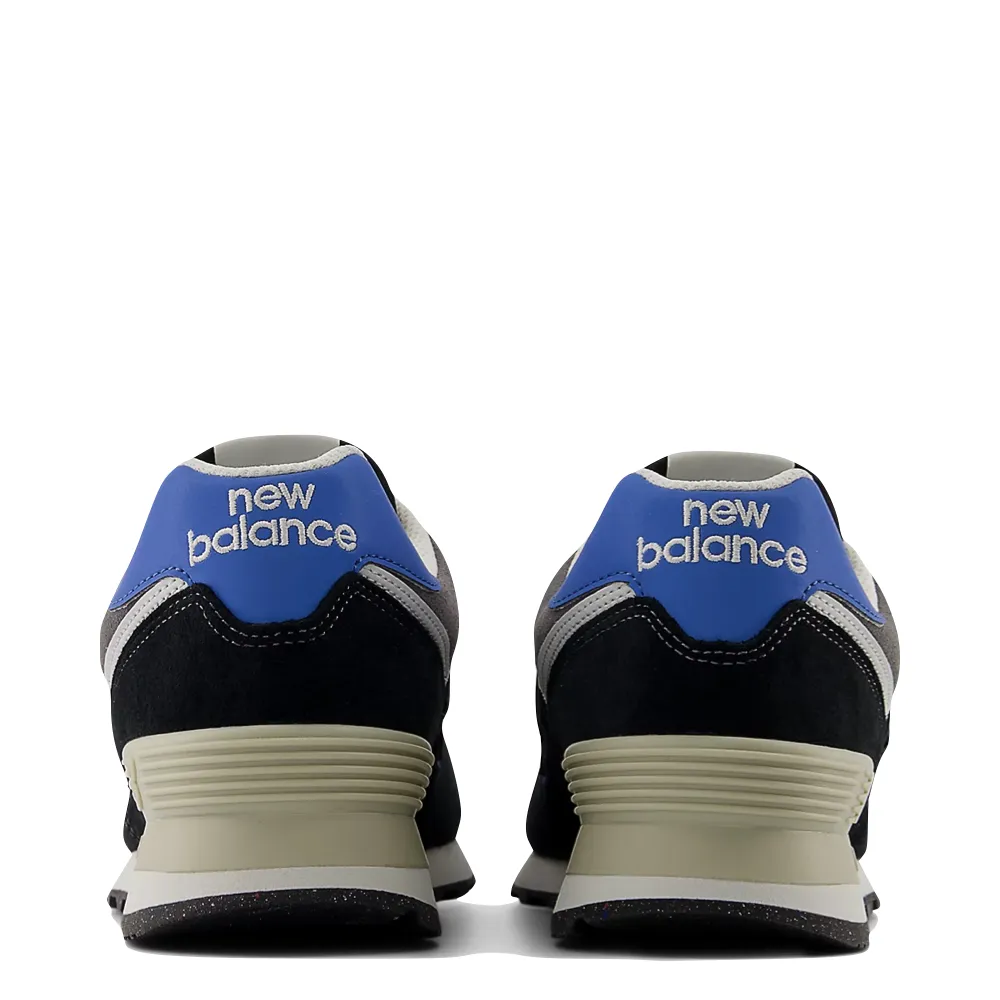 running shoes for beginner female runners budget - friendly running shoes New Balance Men's 574 Sneaker in Black with Blue Agate