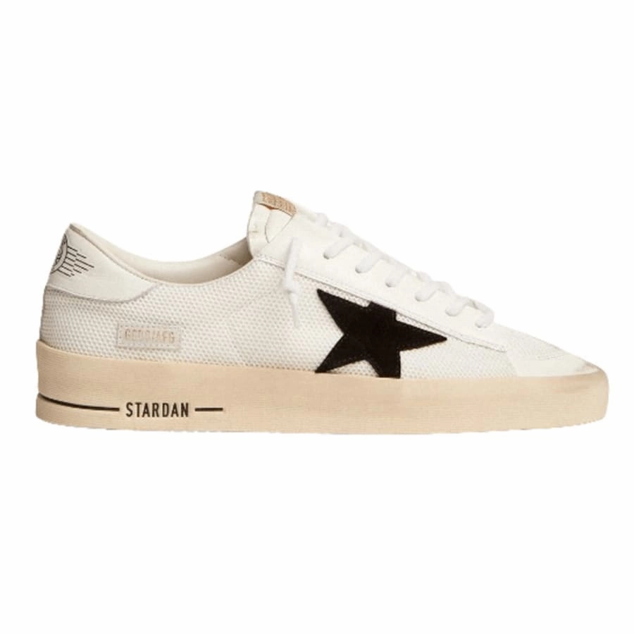 Golden Goose Stardan Black Suede Star and White Heel Tab Men's Sneakers summer shoes running on flat ground