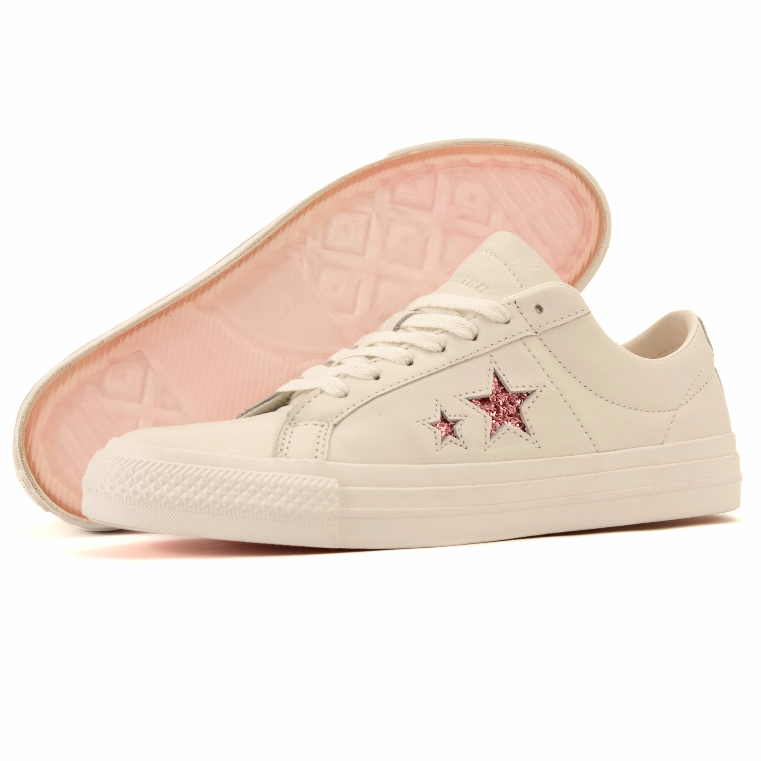 Cons - Converse x Turnstile One Star Pro OX (White/Pink/White) AdjustableStrap hydration packs