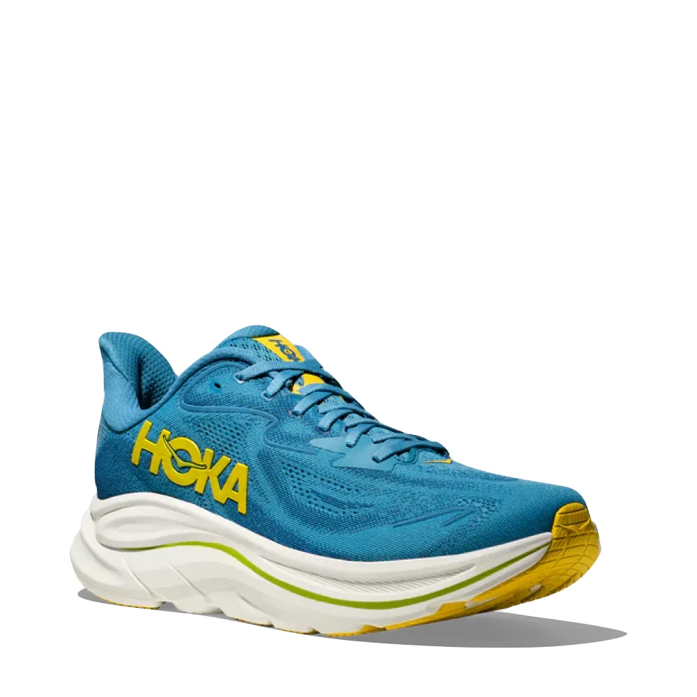 industry - standard Rollbar technology Hoka Men's Clifton 10 Sneaker in Alpine Blue/Foggy Night