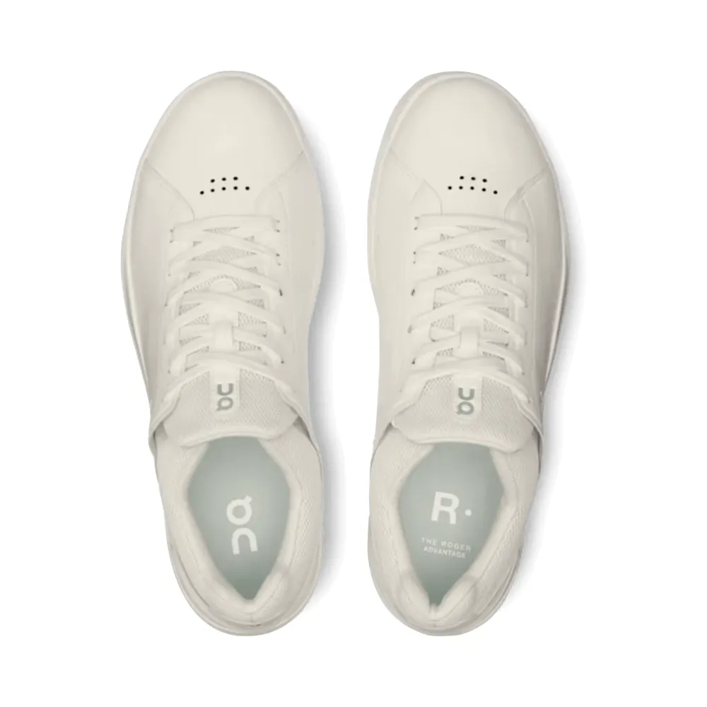 indoor usability On Men's THE ROGER Advantage Sneaker in All White