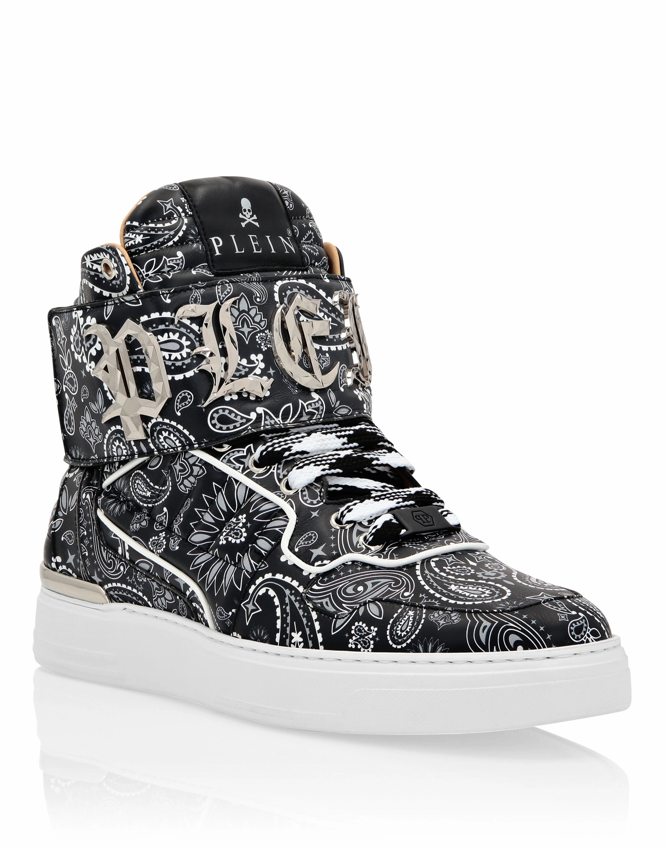 torsion - resistant running shoes gel running wear Hi-Top Sneakers Paisley