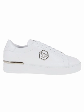 Lo-Top Hexagon Leather Sneakers buckle - trimmed - design shoes