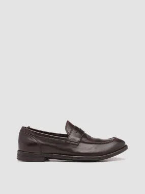 ARC 509 - Brown Leather Penny Loafers Legacy Cut