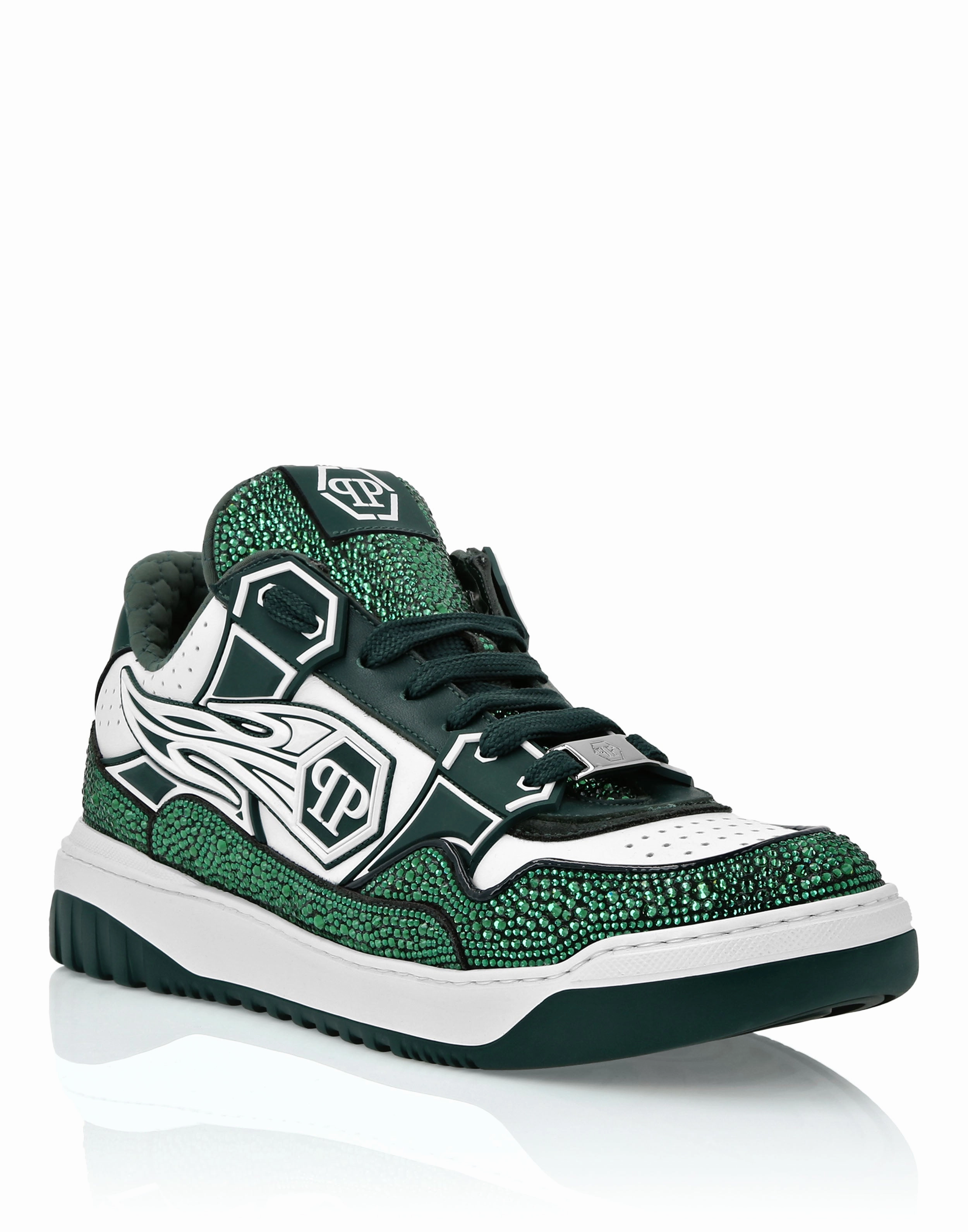 Concrete - running luxury running option Leather Low-Top Sneakers?Moon Walker