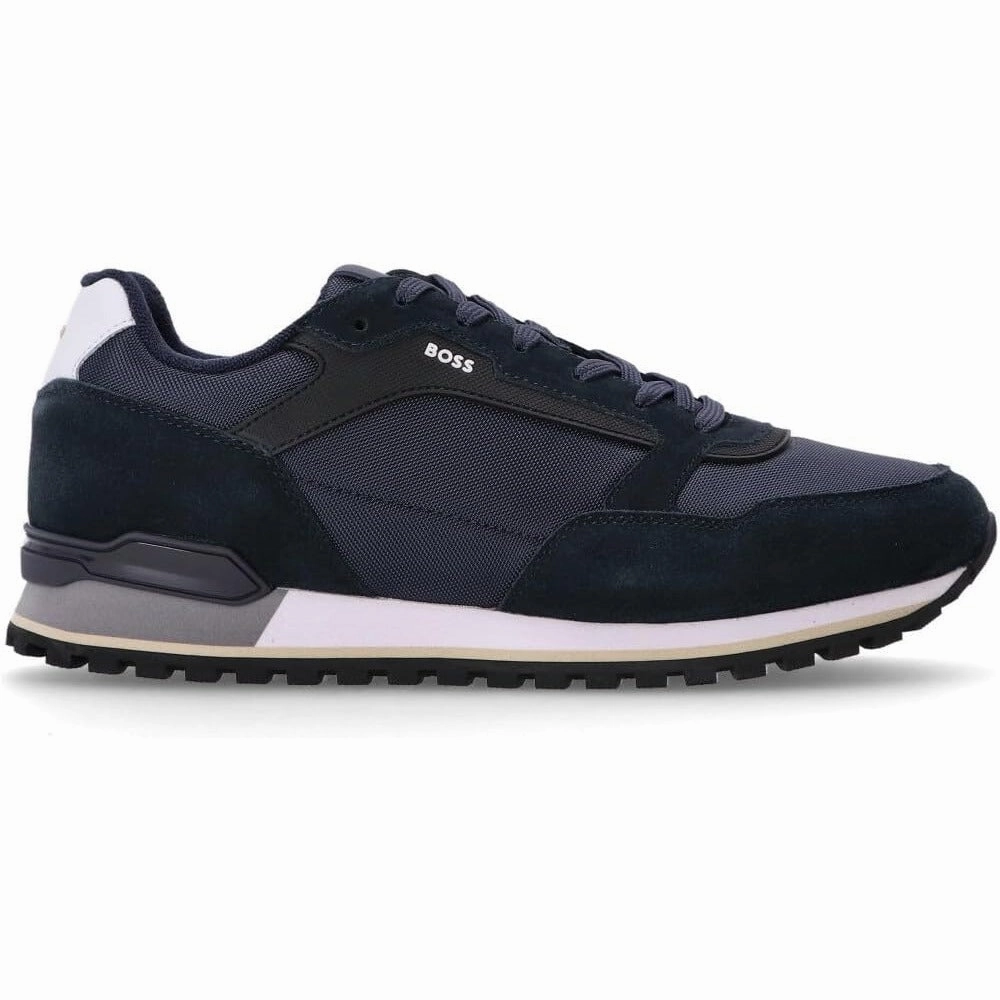 Hugo Boss Men's Parkour Running Sneaker, Navy track athletes' shoes running gait analysis