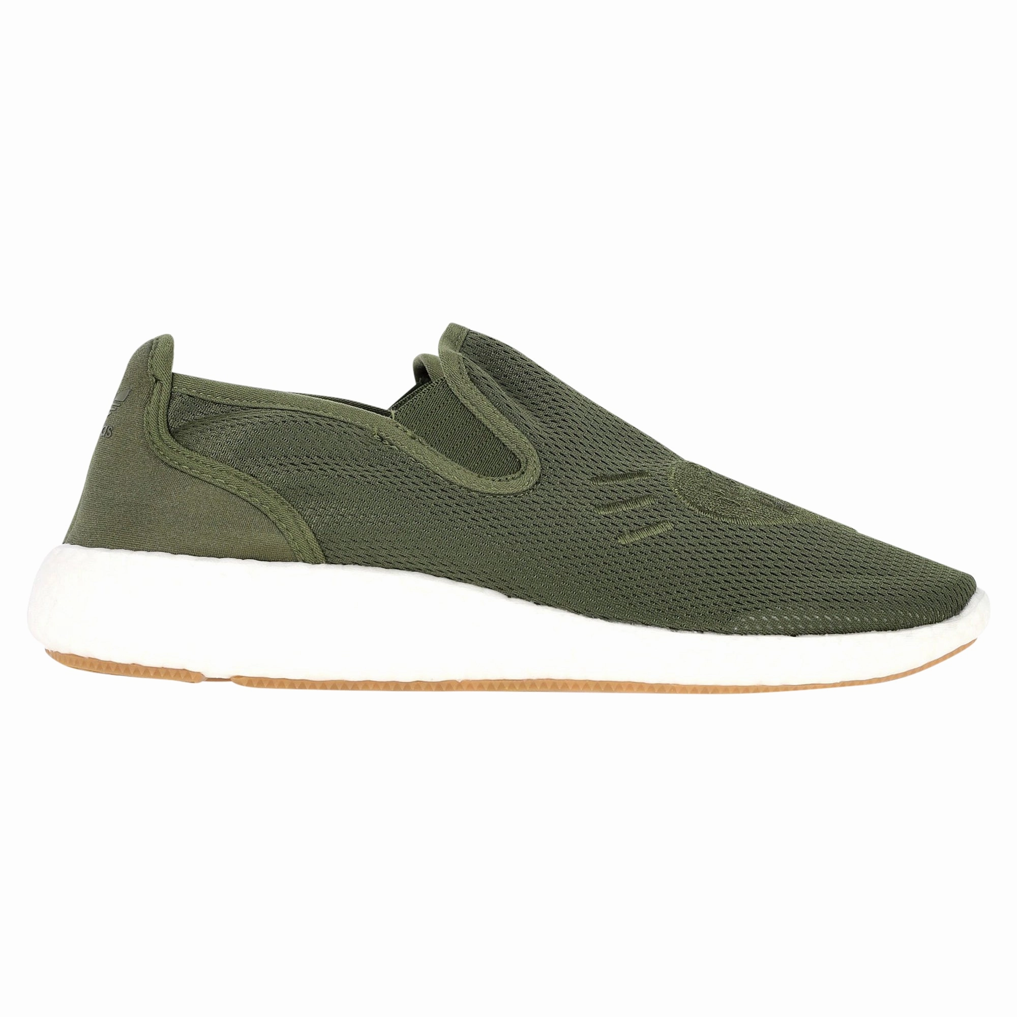 Adidas Originals Human Made Pure Logo-Appliqu??d Mesh Slip-On Sneakers in Green Synthetic business - event running option Comfortable Foot Cushion