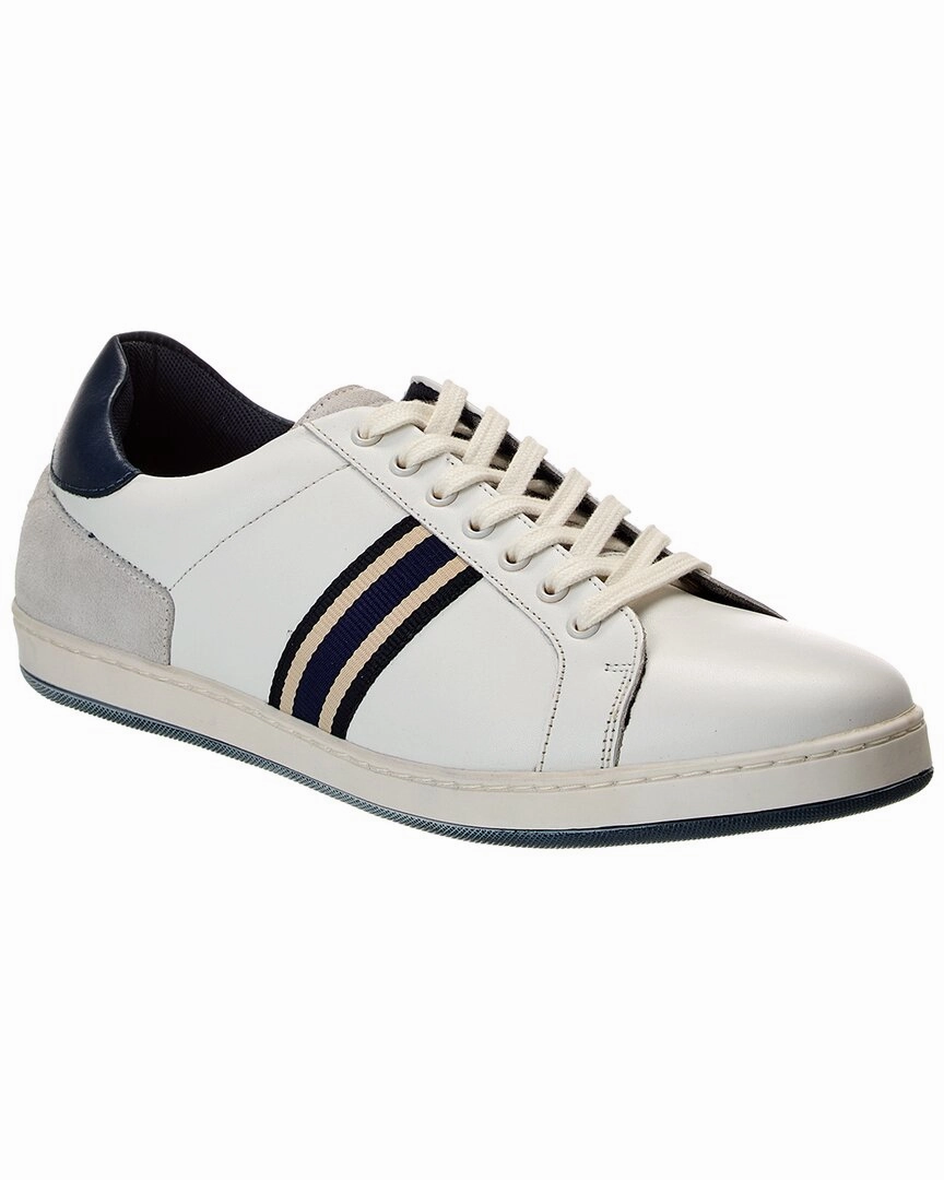 running in morning Dune London Tomer Leather & Suede Sneaker