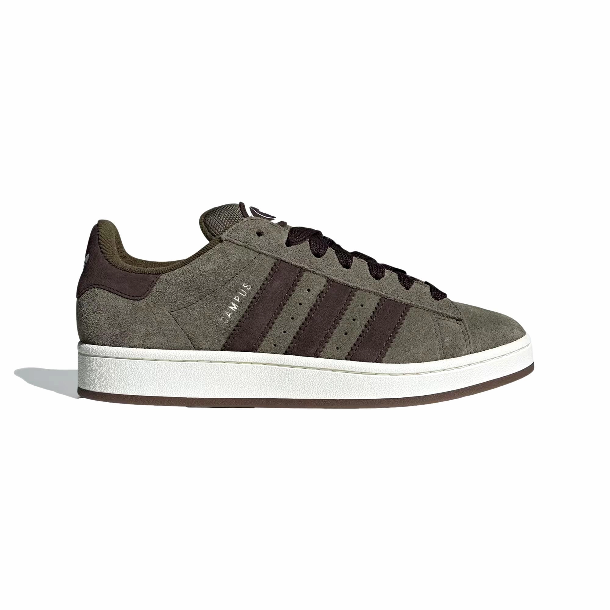 Adidas Campus 00s Olive Strata / Dark Brown / Cloud White  ID1418 Men's logo - embossed shoes