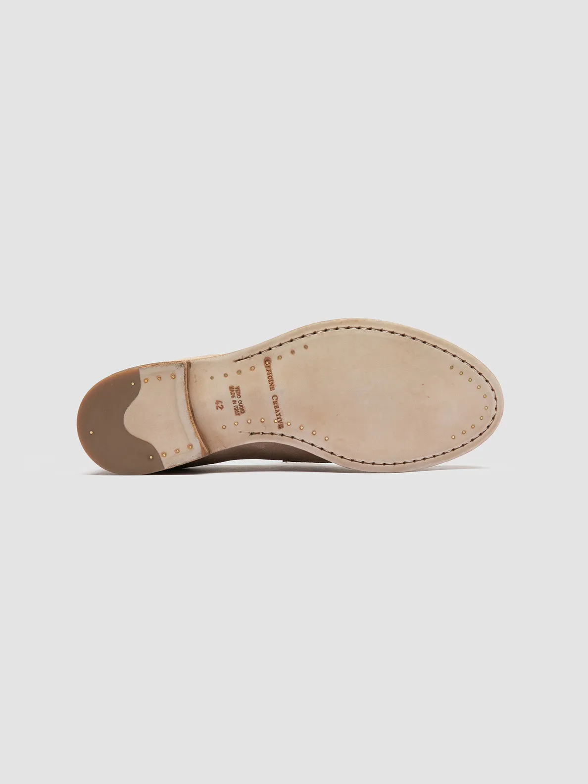 True Pace Functional Style ARCHIVE 522 - Beige Suede Penny Loafers